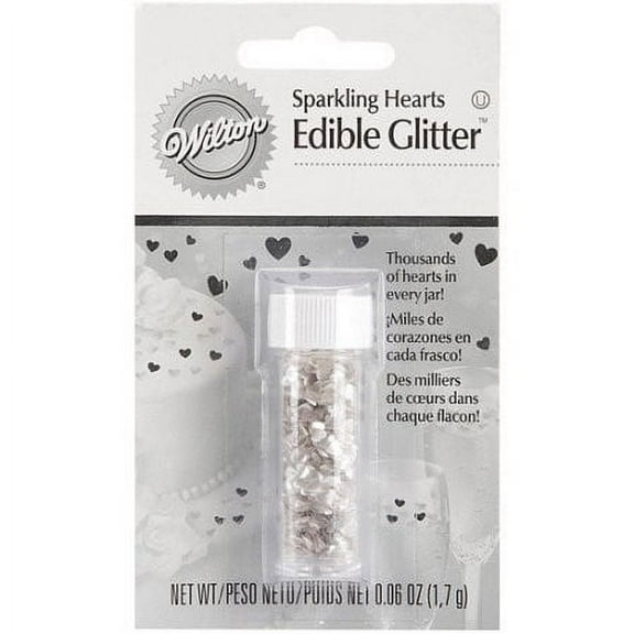 Wilton Edible Accents, Silver Hearts