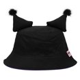thumbnail image 3 of My Melody Kuromi Inspired Black unisex Bucket Hat with ears, 3 of 7