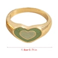 thumbnail image 2 of Fiudx Juego de Anillos Verdes, Joyería Única Apilable de Seis Piezas, Diseño de Esmalte Que Cambia de Color, Tamaños Ajustables para Un Estilo Personalizado, Regalo para Ocasiones Especiales, Perfect, 2 of 6