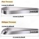 thumbnail image 3 of Stainless Steel Kitchen Tweezers Set of 2 Flat Fish Pliers for Cooking and Baking Chef Tools with Angled Design, 3 of 5