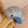 thumbnail image 5 of Plush Likelike Insect Plush Toys-11.8" Pill Bug Stuffed Soft Animals Pillow Back Cushion Insect Doll Toys Birthday Gift(Grey), 5 of 7