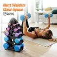 thumbnail image 2 of Soporte para mancuernas Josmimic de 5 niveles para gimnasio en casa, capacidad de 90 kg, 2 of 8