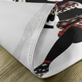 thumbnail image 5 of Ambesonne African Place Mats Set of 4, Dress Lady, Standard Size, Charcoal Grey Vermilion, 5 of 6