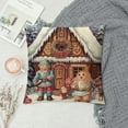 thumbnail image 2 of COMIO  Christmas Pillow Covers Vintage Gingerbread Red Throw Pillow Covers Christmas Xmas Winter Pillowcase Home Decor Living Room House Decorative Cushion Case for Sofa Couch, 2 of 5