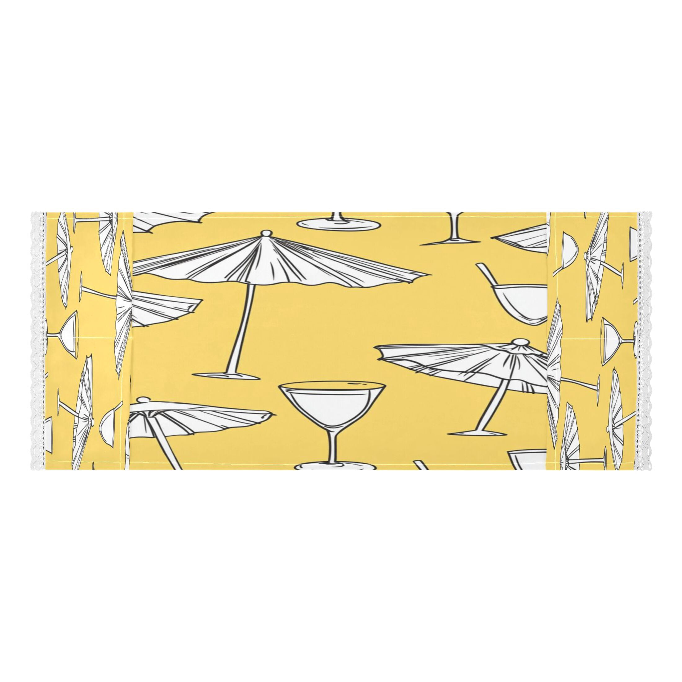 WOBOGO A Seamless Pattern with Sun Umbrellas Washing Machine Cloth Dryer Refrigerator Top Cover Protective Non-Slip Mat For Kitchen Laundry