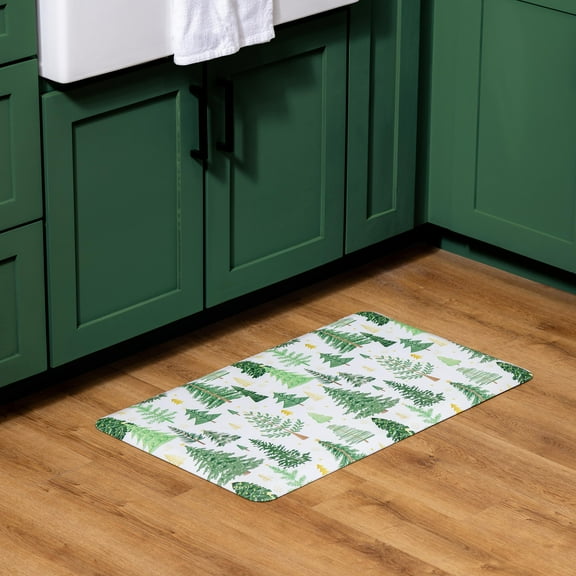 Shades of Green Kitchen Mat Anti-Fatigue Mats, 30" x 18"