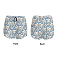 thumbnail image 3 of Rateoe Funny Cute Healthy Teeth Printed 2 in 1 Women's Workout Shorts for Athletic Gym Running Shorts with Phone Pockets-Medium, 3 of 7