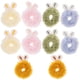 thumbnail image 1 of 10pcs Plush Hair Scrunchies Hair Ties Ropes Cute Ponytail Holder Elastics Hair Bands, 1 of 4