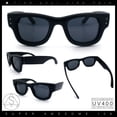 thumbnail image 2 of Classic Square Sunglasses for Men Women UV400 Protection Retro Thick Fat Bevel Frame Matte Black Frame Black Lens, 2 of 7