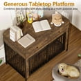 thumbnail image 7 of Waleaf 44 inch Dog Crate Furniture with 2 Storage Drawers,Wooden Dog Kennel for Inside,Tables with Dog Crate for Large Medium Dogs, 7 of 7