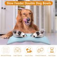 thumbnail image 3 of Dog Cat Double Bowls Stainless Steel Pet Bowls, Food Water Feeder Cats Small Dogs, 3 of 8