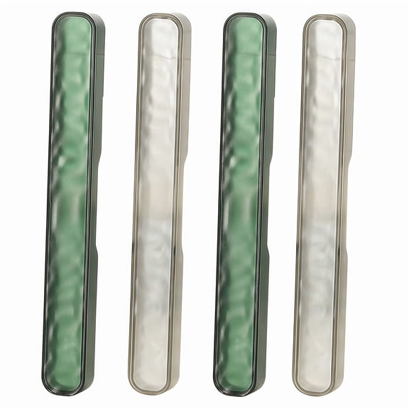 4PCS Toothbrush Holder Travel Wash Cup Set in Stylish Design Perfect for Trips