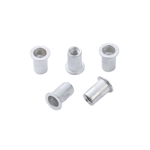 Tuerca remachable de cabeza plana de aluminio Tuerca remachable de aluminio con tracción Tuerca remachable de cabeza plana de aluminio Tuerca remachable vertical de cabeza plana Tuerca de