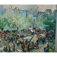 thumbnail image 3 of Joaquin Mir Trinxet 23x20 Black Modern Framed Museum Art Print Titled - Plaza De Pau Casals, Vilanova (Pau Casals Square, Vilanova) (1936), 3 of 5