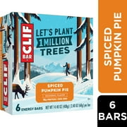 CLIF BAR - Spiced Pumpkin Pie Flavor - Made with Organic Oats - 10g Protein - Non-GMO - Plant Based - Seasonal Energy Bars - 2.4 oz. (6 Pack)