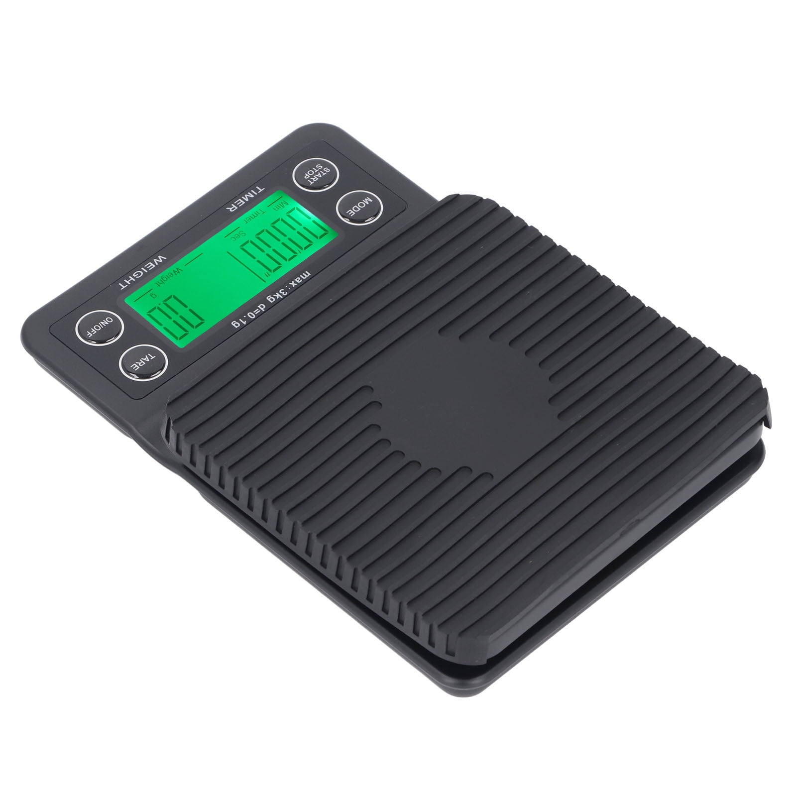Rupoun Digital Coffee Scale and Built-In Timer, 3kg Range with High 0.1g Accuracy, Multi Functional Kitchen Food Weight Scale Perfect for Home Pour Over Brewing, Coffee Shop, or Travel Use