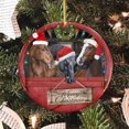 thumbnail image 5 of Adornos navideños de granja para árbol de Navidad, adornos navideños de caballos (2023), regalos de caballos para damas, caballo navideño, 5 of 5
