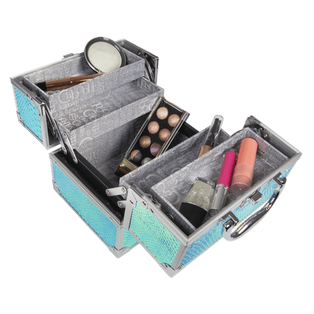 Caboodles Adored Cosmetic Train Case, Snakeskin (Best Cosmetic Train Case)