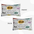 thumbnail image 4 of Balery Hello Bedding Queen Pillow Cases - Envelope Closure - Soft Brushed Microfiber Fabric - Shrinkage and Fade Resistant Pillow Cases-16"x24", 4 of 9