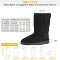 thumbnail image 3 of Moclever Women Snow Boots Waterproof Warm Lining Polyester Suede Mid-Calf Boots, 3 of 11