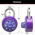 thumbnail image 5 of Master Lock Aluminum 48 mm Combination Lock, 19 mm Shackle, 2 Pack Padlock, 5 of 6