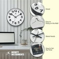 thumbnail image 6 of Infinity Instruments Orbit Wall Clock, Black, 12", 6 of 7