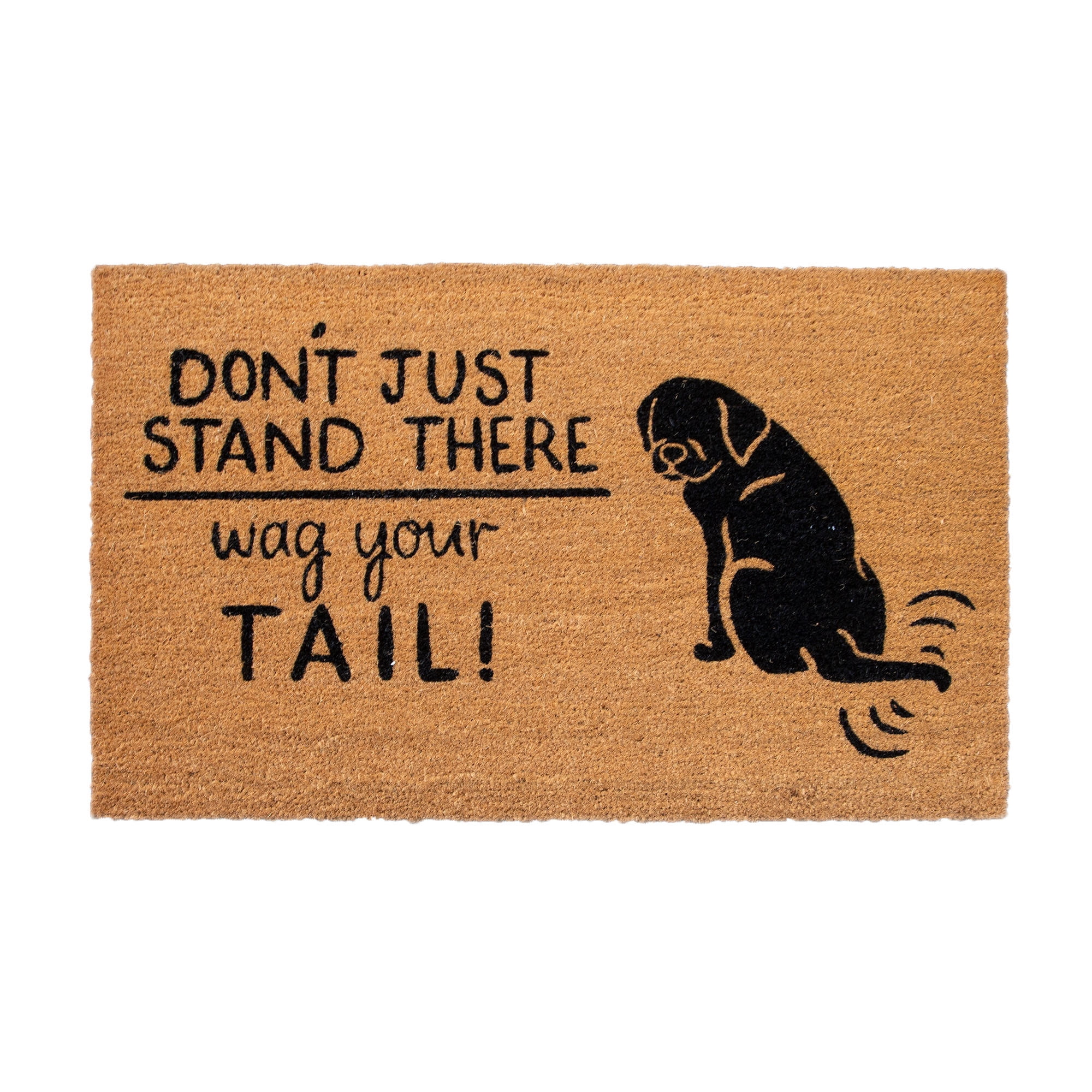 4 Cats & Dogs: Convertible 27 x 39" Entrance Mat, Wag Your Tail (Includes Rectangle Core & Frame)