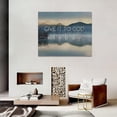 thumbnail image 6 of Give It To God And Go To Sleep Sign Wall Art Lake Mountain Pictures Wall Decor Christian Canvas Prints Posters Framed Artwork Paintings Home Decorations for Kitchen Living Room Bedroom 16"x12", 6 of 6