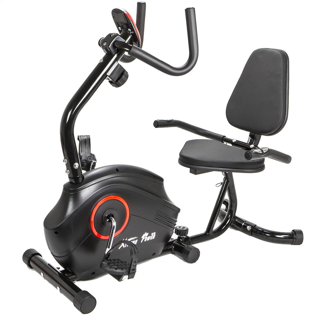 Magnetic Recumbent Exercise Bike Indoor Cycling Stationary Bike Adjustable Seat 