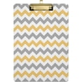 thumbnail image 1 of FMSHPON Yellow Grey Clipboard Hardboard Wood Nursing Clip Board and Pull for Standard A4 Letter 13x9 inches, 1 of 8