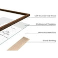 thumbnail image 2 of Haus and Hues 6x8 Walnut Oak Wooden Picture Frame - Set of 4 6x8 Poster Frame - Premium Oak, Vertical Hang, Shatterproof Plexiglass - Ideal for Home, Room, Office (6x8-inch, Walnut, Set of 4), 2 of 6