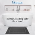 thumbnail image 6 of Cotton Paradise 100% Cotton Bath Mats for Bathroom Floor Set of 2 Pack, 20x34 Soft Absorbent Washable Quick Dry Tub Bathmat, Gray, 6 of 7