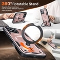thumbnail image 2 of Diseñado para Funda Magnética para iPhone 16 Pro Max, Compatible con Magsafe, Resistente a Caídas de 10 pies, Resistente, con Soporte de Anillo Giratorio 360, Funda Protectora a Prueba de Golpes, 2 of 7