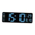 thumbnail image 3 of Reloj electrónico moderno con pantalla de temperatura de fecha Reloj de escritorio Silencioso 2 alarmas Pequeño-Azul Gloria reloj electronico, 3 of 9