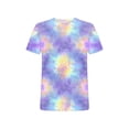 thumbnail image 4 of Yertdoel Mens T-shirts Watercolor Print Short Sleeve Crew Neck T-Shirts Comfortable Breathable Hawaiian Beach Vacation Summer Outdoor Casual Shirts, 4 of 5