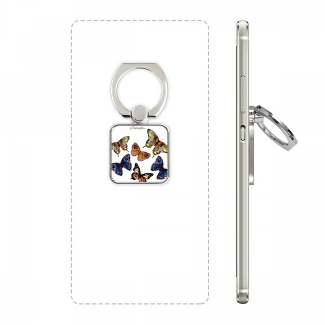 Papillons avec Ailes de Différentes Couleurs support Carré pour Téléphone Portable support Universel
