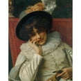 thumbnail image 3 of Tito Conti 12x14 Black Modern Framed Museum Art Print Titled - A Pleasant Reflection, 3 of 5
