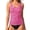 01-Pink809, variant on XIAONU Ruched Torso One Piece Swimsuit for Women Solid Summer Beach Swim Bodysuit