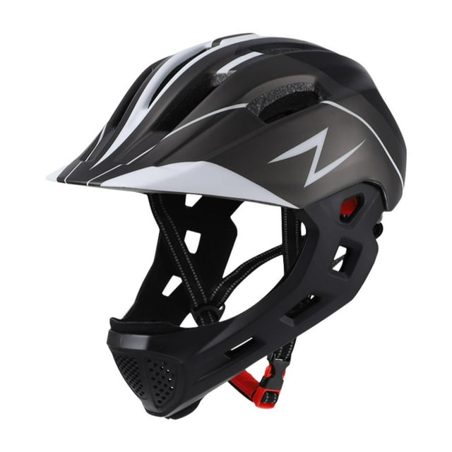 Almencla Balance Bike Helmet for Kids with Light Adjustable for Biking Riding Outdoor Black