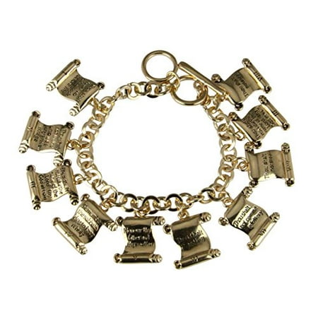 10 Ten Commandments Bracelet Charms Thou Shall Not Verse 10 Ten Commandments Bracelet Charms Thou Shall Not Verse