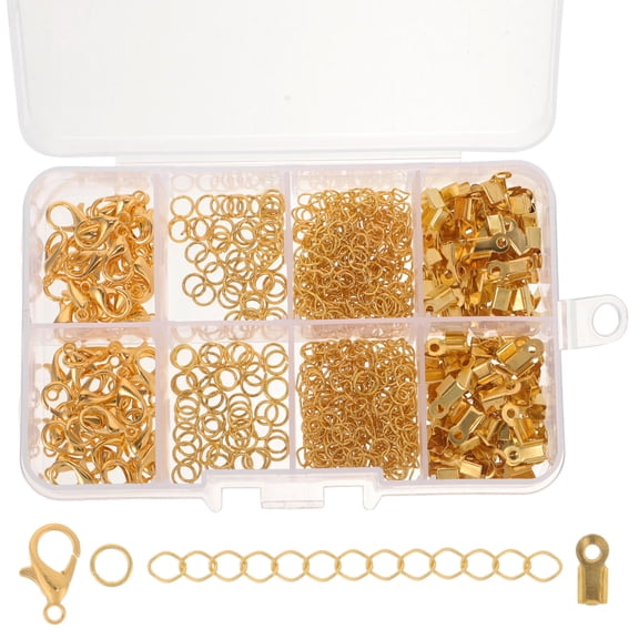 BESTYASH Jewelry Clasps Set with Smooth Lobster Clasps and Chain for Jewelry Repair and Craft Projects