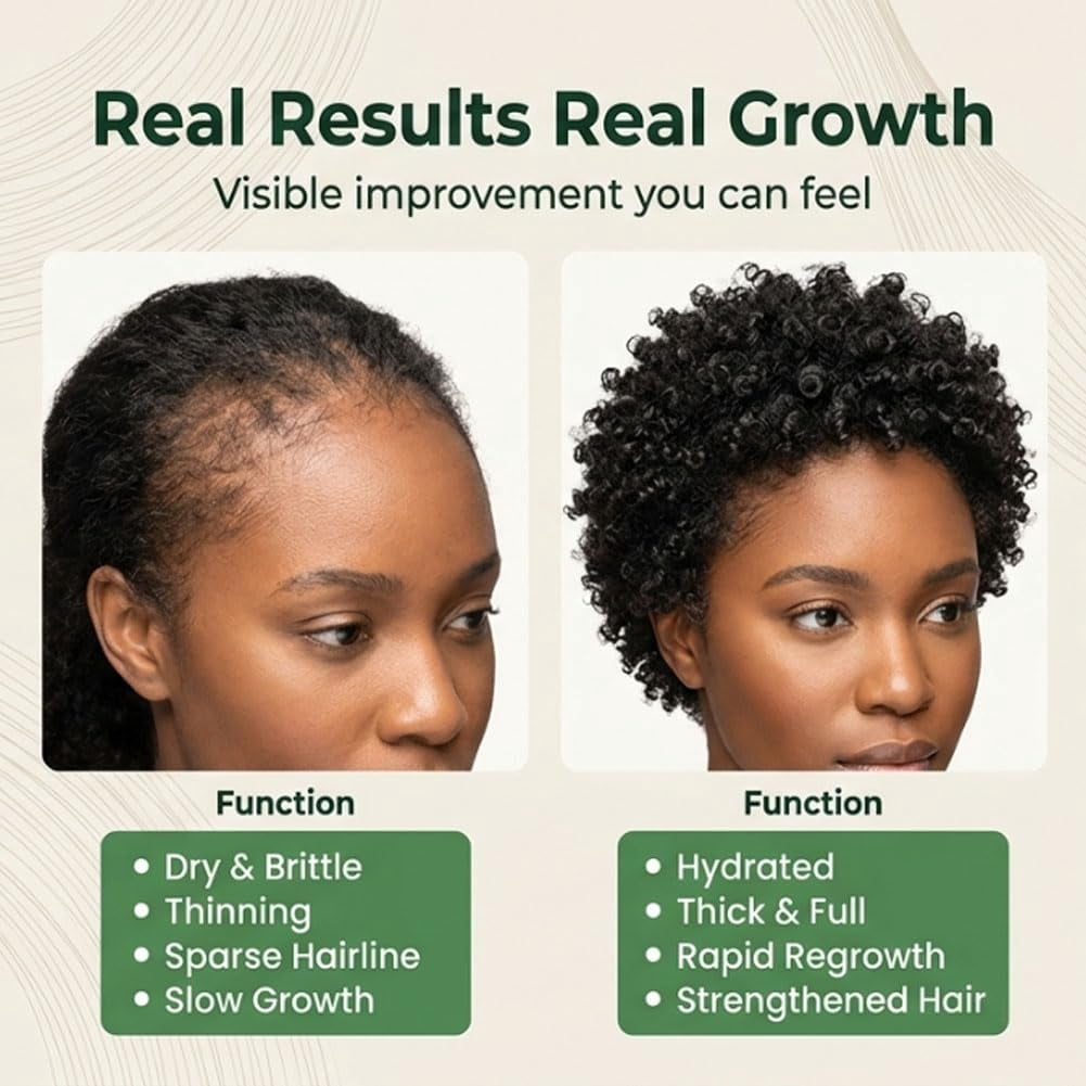AZURE 100% Pure Batana Oil for Hair Care – Helps Support Hair Thickness, Texture & Scalp Nourishment, Natural Plant-Based Formula for Healthy-Looking Hair(1PC)