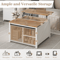 thumbnail image 6 of Waleaf Wooden Coffee Table, Lift Top Coffee Table with Large Hidden Storage Shelf for Living Room, 6 of 7