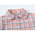 thumbnail image 3 of Diufon 1-7years Boys and Girls Kids Shirt Plaid Print Lapel Button down Outwear Spring Color Block Coat, 3 of 8