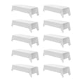 thumbnail image 1 of KFFKFF White Tablecloths for Rectangle Tables, 10 Pack, 60 x 102 Inches, Reusable and Machine Washable Table Clothes, Wrinkle-Resistant Polyester Fabric Table Covers, 1 of 9