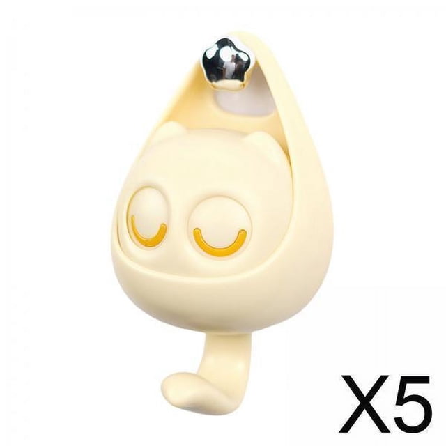 Ganchos para colgar puertas,Gancho creativo Ganchos para colgar puertas sin costuras,Llaves Toallas Gorras Percheros Decoración colgante,Ganchos de gato Wink para colgar toallas