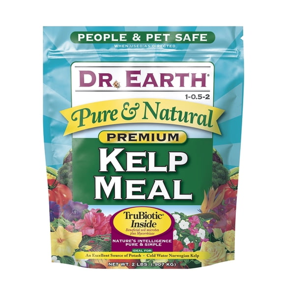 Dr. Earth Organic & Natural Premium Kelp Meal Plant Food, 1-0.5-2 Fertilizer, 2 lb.