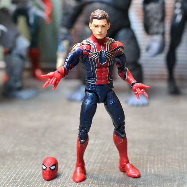 Marvel-figura de Acción clásica de Spider Man, 6 ", Spiderman rojo, azul, Peter Parker, LegendsClothing, increíble Pizza, modelo de muñeca one:12