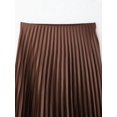 thumbnail image 3 of Women's pleated midi skirt, casual summer style, 3 of 7