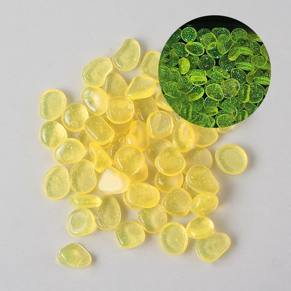 Luminous Glow Stones for Aquarium Decor, Sparkling Luminescent Rocks with Scattered Particles, Glow in the Dark Garden Stones, Solar Powered Night Light for Pathways, Flower Beds and Home Landscape